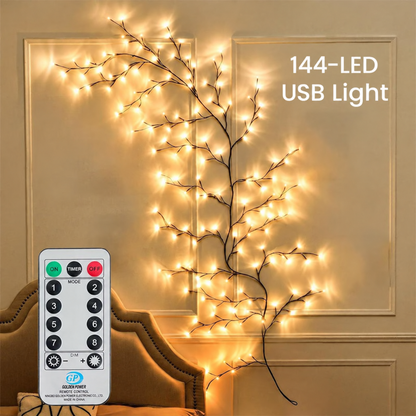 ✨ Warm White LED Tree Branch Light | Cozy Decorative Night Lamp 🌿🏡