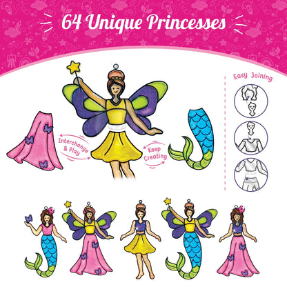 👸🦄 Princess & Unicorn Stained Glass DIY Kit – Create Magical Window Suncatcher Art