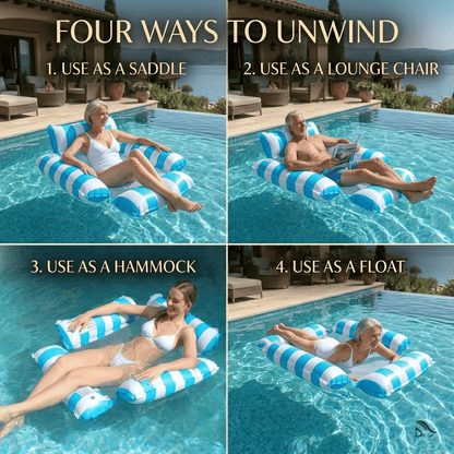 Adult inflatable water recliner float board