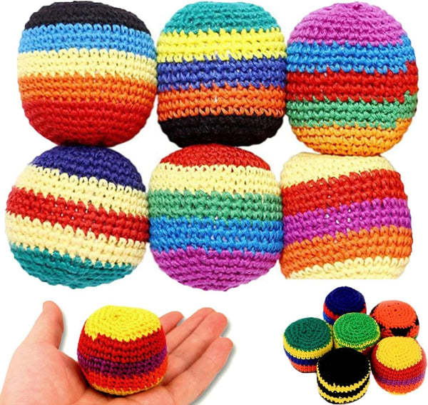 💥45K+ SOLD⚽️Handmade Knitted Hacky Sack Footbags 2026 Upgraded Assorted Set