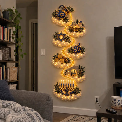 🕎 Eight Nights Aglow | Hanukkah Wall Light Collection ✨