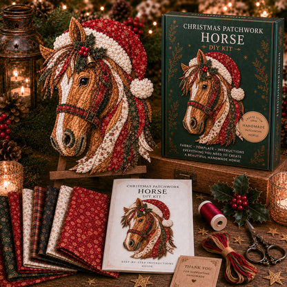 🔥🎅🎄 Christmas Patchwork Fabric DIY Decor Kit – Beautiful Handmade Décor, No Experience Needed