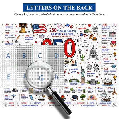 🧩🦅 Patriotic America 1000-Piece Puzzle – A Tribute to Freedom🎁 Buy 2 Free Shipping