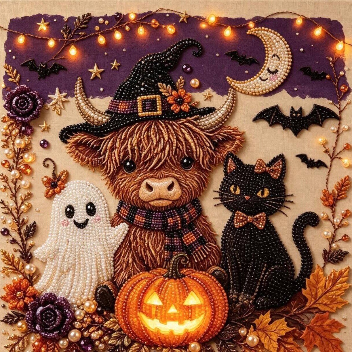 🔥LAST DAY 50% OFF 🎃👻 Halloween Gem Art Kit– Easy, Mess-Free DIY Fun