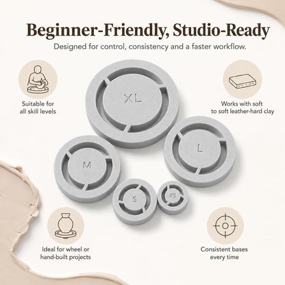 🎁Last Day 49% OFF 🏺5PCS Professional Pottery Foot Ring Trimming Tool