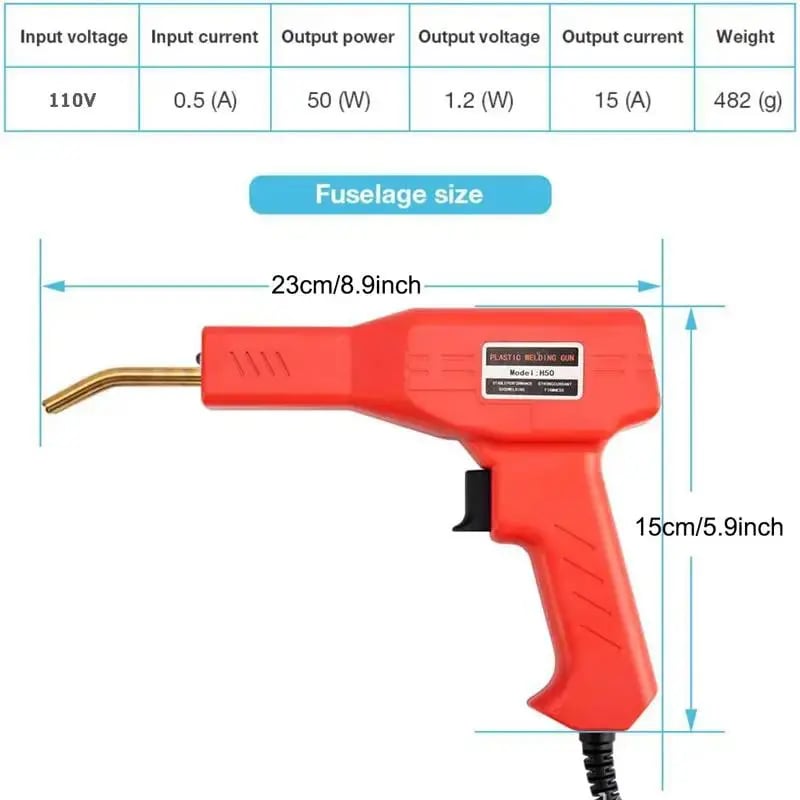 🔧 🚗 Heavy Duty Plastic Welding Repair Kit with 200 Staples
