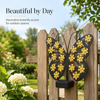 🦋☀️Solar Flapping Wing Butterfly Garden Wall Light