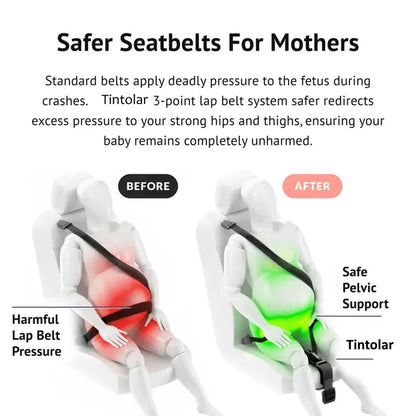 🤰🚗 Pregnancy Seat Belt Adjuster for Comfortable & Safer Travel