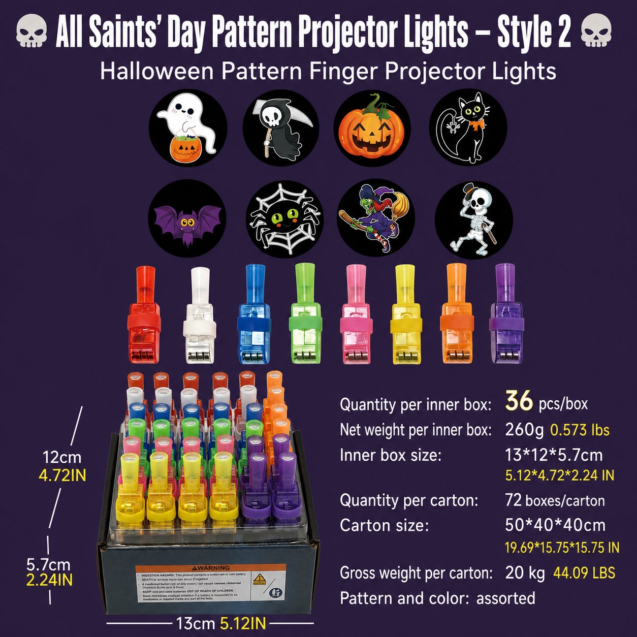 🎃 Tiny Ring, Big Halloween Magic – Fingertip Projection Light