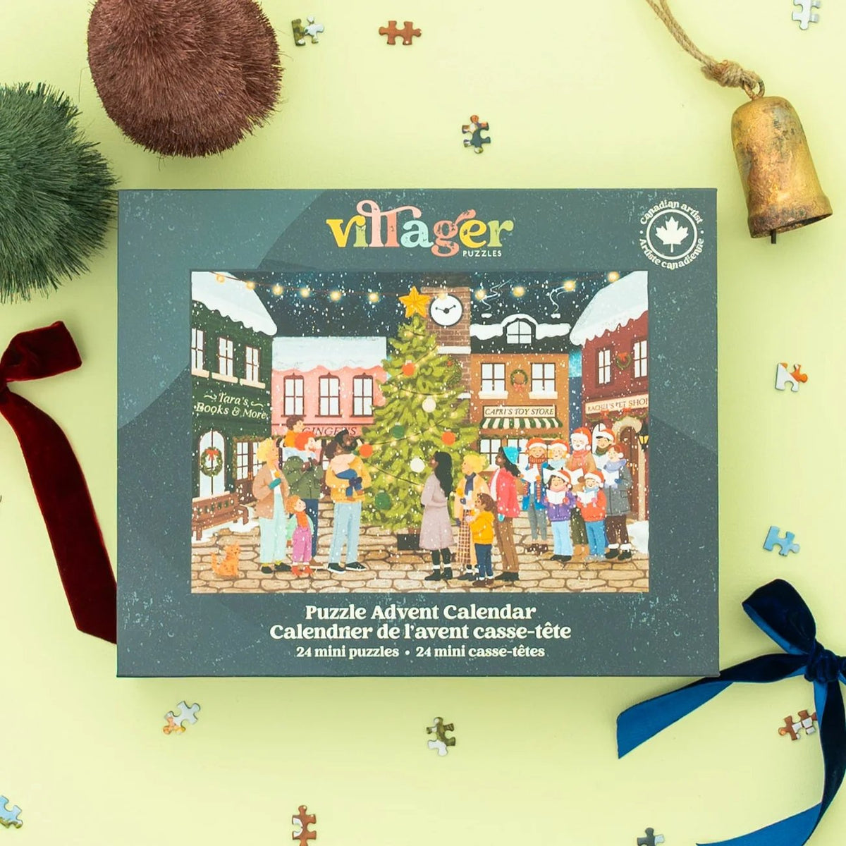 🧩 24 Days of Cozy Christmas Puzzles – 24 Artist-Designed Mini Jigsaws 🎄✨