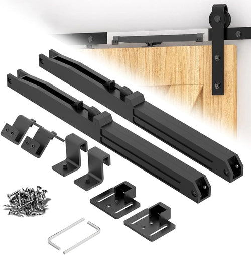 🚪 Barn Door Soft Close Kit – Hidden Damper for 88–132 lbs Flat Track Doors