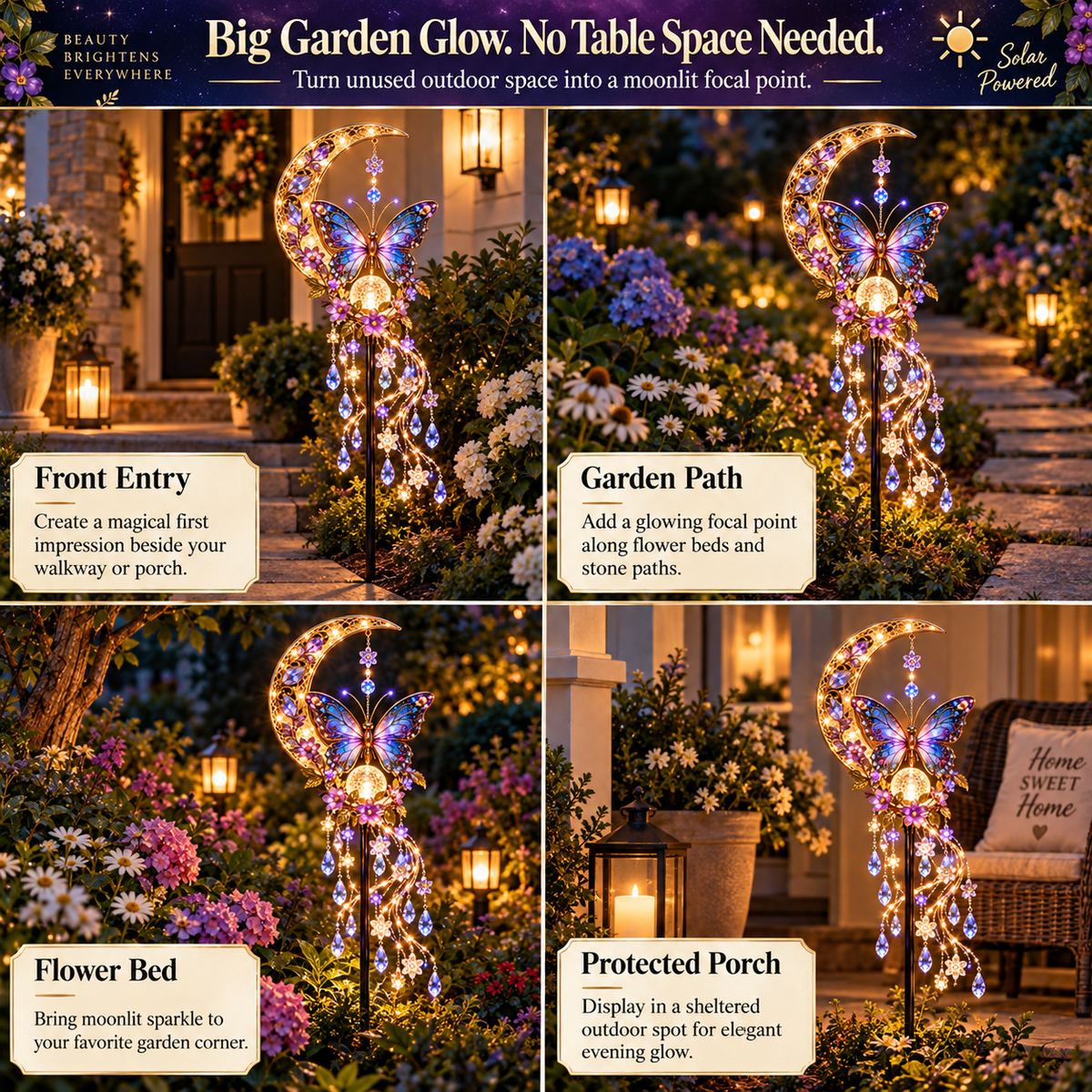 🦋 Moonwing Cascade™ | A Little Garden Magic After Dark 🌙