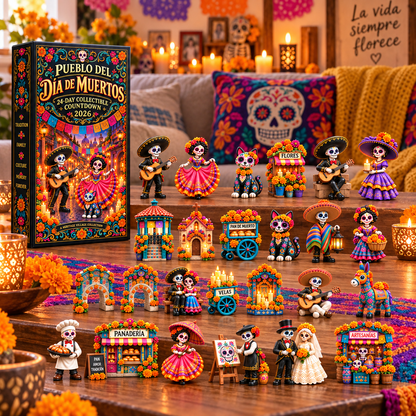 💀 Pueblo del Día de Muertos 2026 – 24 Days of Color, Memory & Tradition 🌼🕯️