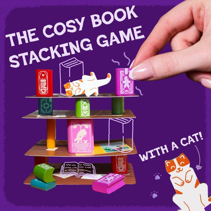 📚🎲Bookshelf Balance Stacking Game in Travel Tin