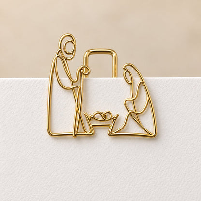 ✝️✨ Faith-Inspired Gold Paper Clips – Meaningful Bible & Journal Markers
