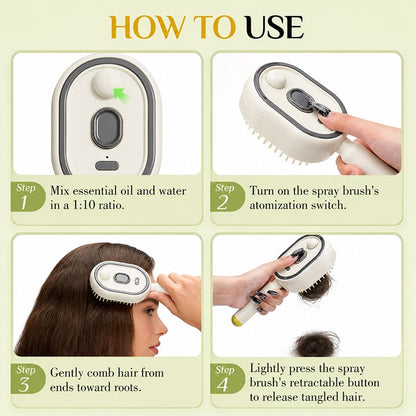 🔥LAST DAY 50% OFF 💆2026 Electric Steam Hair Care & Massage Brush