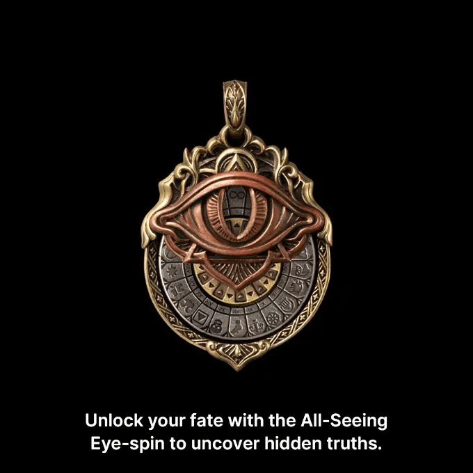 🔮 Handcrafted Tarot Eye Pendant – A Symbol of Intuition & Insight