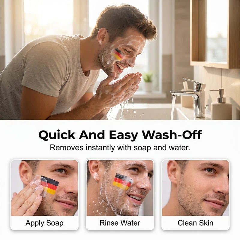 🏆BUY 1 GET 1 FREE🎉National Flag Face Paint Stick for Sports & Events⚽