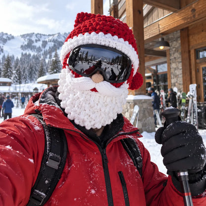 🎅❄️ Christmas Character Ski Mask™ | 3D Knit Full-Face Cover in 3 Festive Styles