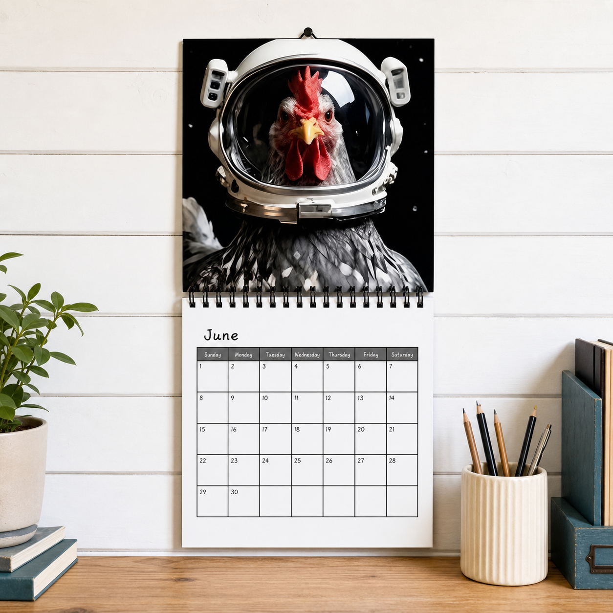 Funny Chickens 2027 Calendar