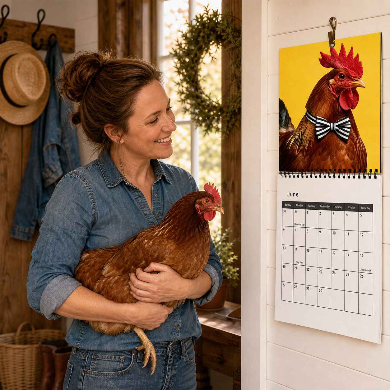 Funny Chickens 2027 Calendar