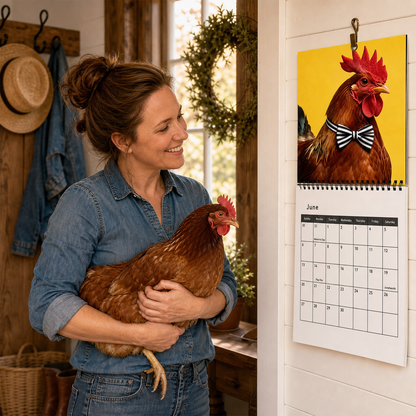 Funny Chickens 2027 Calendar