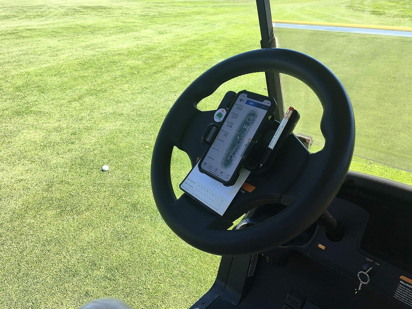🔥Summer Hot Sale 49% OFF⛳ Hands-Free Golf Cart Steering Wheel Phone Holder