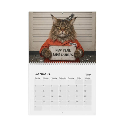 😂 Cat Mugshots 2027 Calendar | 12 Months of Feline Crimes & Chaos📅