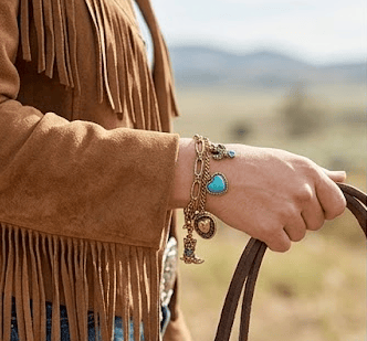 🏇🤠Western Cowgirl Charm Bracelet – Boot, Hat, Cactus & Heart Charms🌵