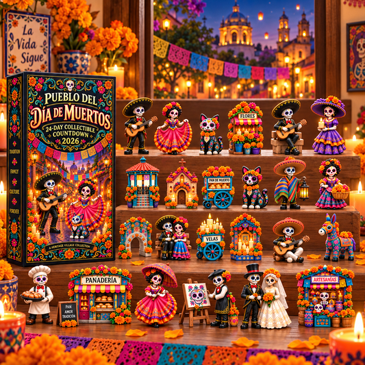 💀 Pueblo del Día de Muertos 2026 – 24 Days of Color, Memory & Tradition 🌼🕯️