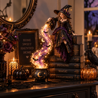 🔥 49% OFF | 🌙 Midnight Spellstream Halloween Shelf Light ✨