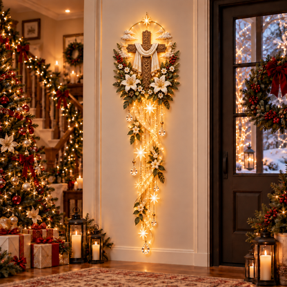 🎄 The Star Above Bethlehem | Glowing Nativity Wall Décor
