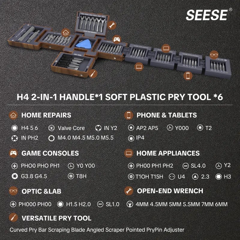 🧰 55-in-1 Magnetic Precision Screwdriver Set | Compact Repair Kit for Electronics & More