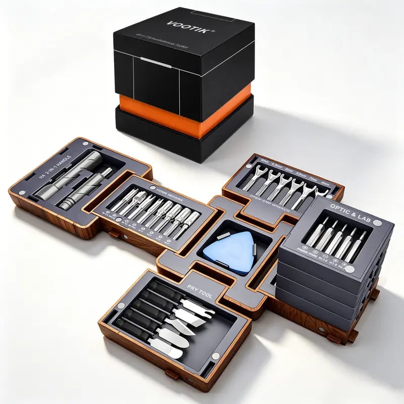 🧰 55-in-1 Magnetic Precision Screwdriver Set | Compact Repair Kit for Electronics & More