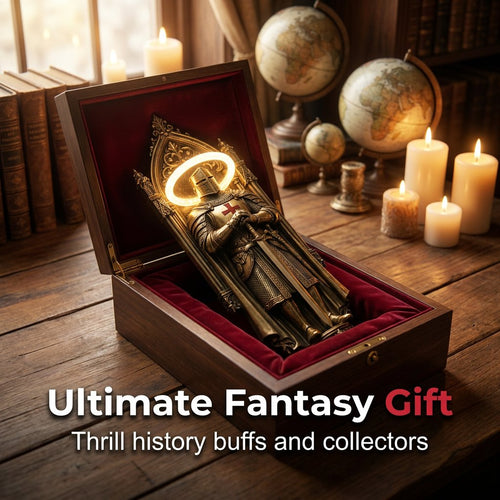 🛡️ Medieval Castle Knight Wall Sconce, Warm Glow Atmospheric Wall Lamp⚔️✨