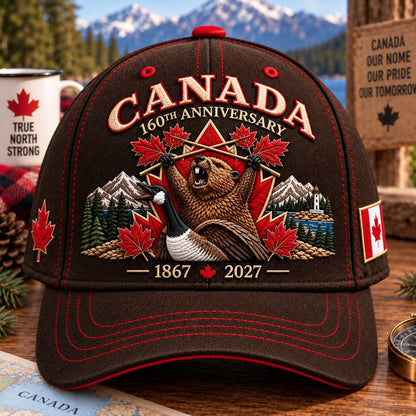 🔥 Last Day 50% OFF 🇨🇦 True North 160 | Canada Heritage Anniversary Cap 🍁