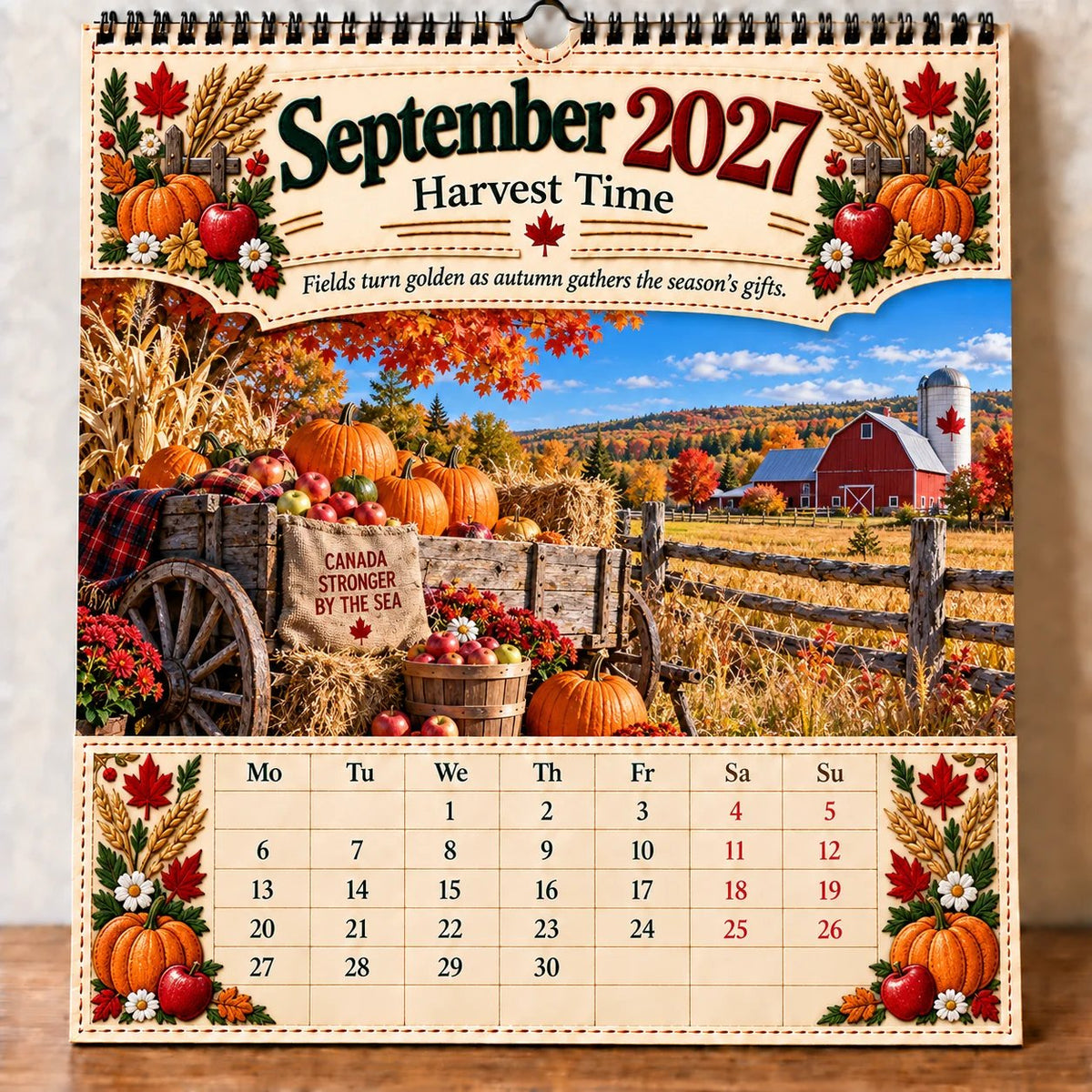 🇨🇦 Canada 160: Our Home, Our Story – 2027 Commemorative Wall Calendar 🍁