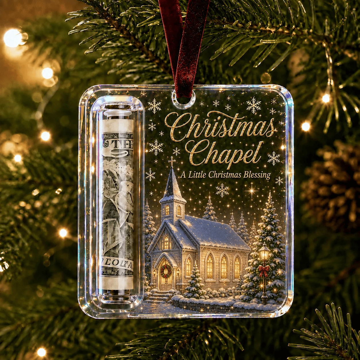 🔥Nur noch 40 Stück!🎉-✨🎄Weihnachtsgeschenk-Halter als Ornament