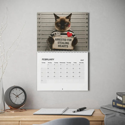 😂 Cat Mugshots 2027 Calendar | 12 Months of Feline Crimes & Chaos📅