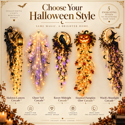✨🎃 LAST DAY 49% OFF | Enchanted Halloween Cascading Wall Lights 🕯️