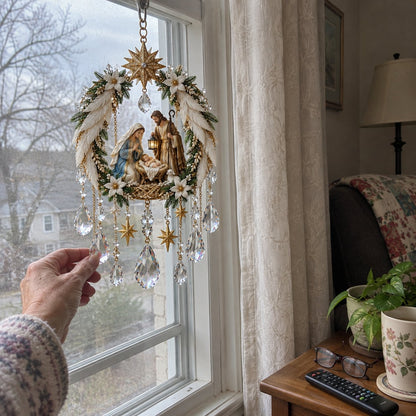 ✝️ Faith & Light Crystal Suncatcher – 5 Christian Window Designs ✨