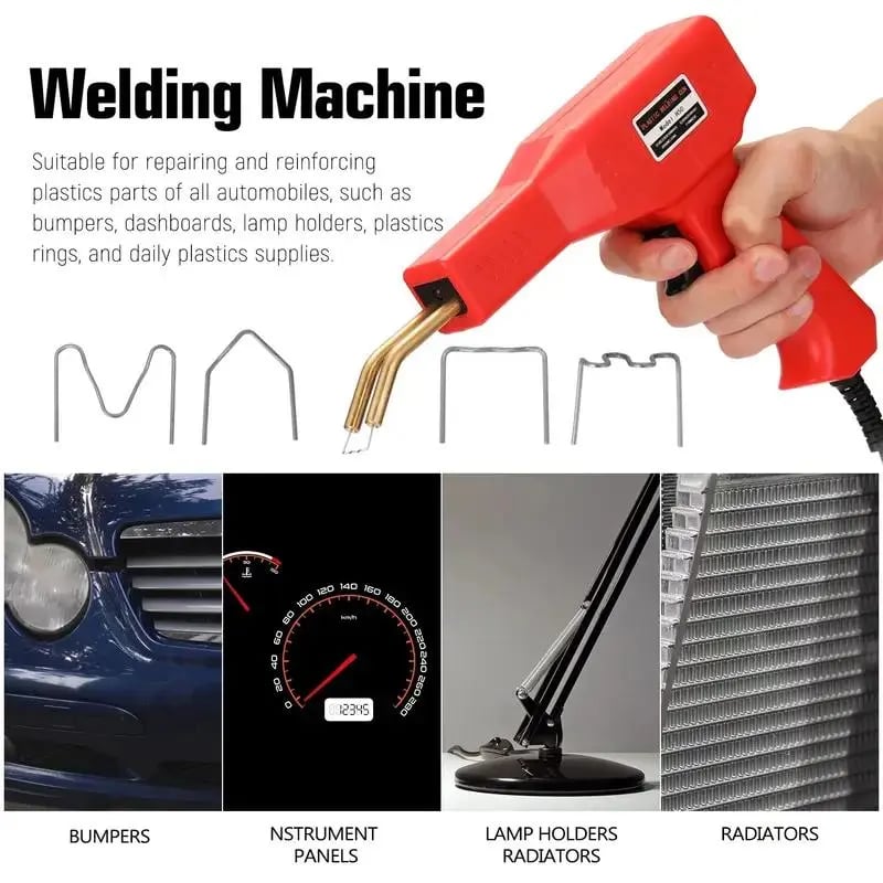 🔧 🚗 Heavy Duty Plastic Welding Repair Kit with 200 Staples