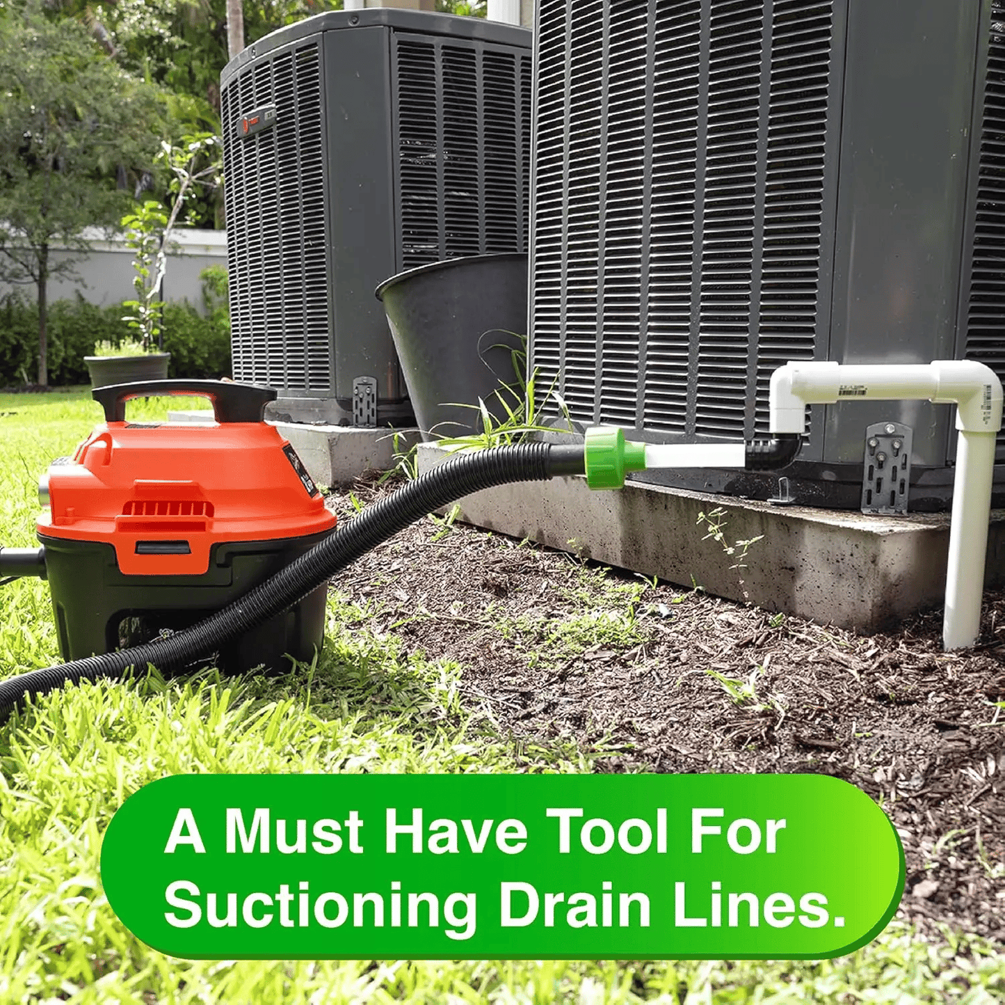 ❄️ HVAC AC Drain Line Cleaner Adapter for PVC Unclogging