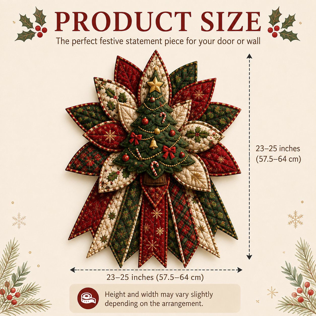 🎉 Holiday Celebration 50% OFF 🎄Christmas Keepsake Quilted Door Hanging DIY Sewing Kit