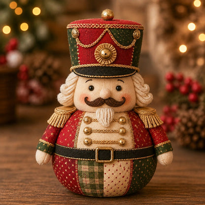 DIY Patchwork Christmas Character Doll Kit – Handmade Holiday Fabric Craft Decoration