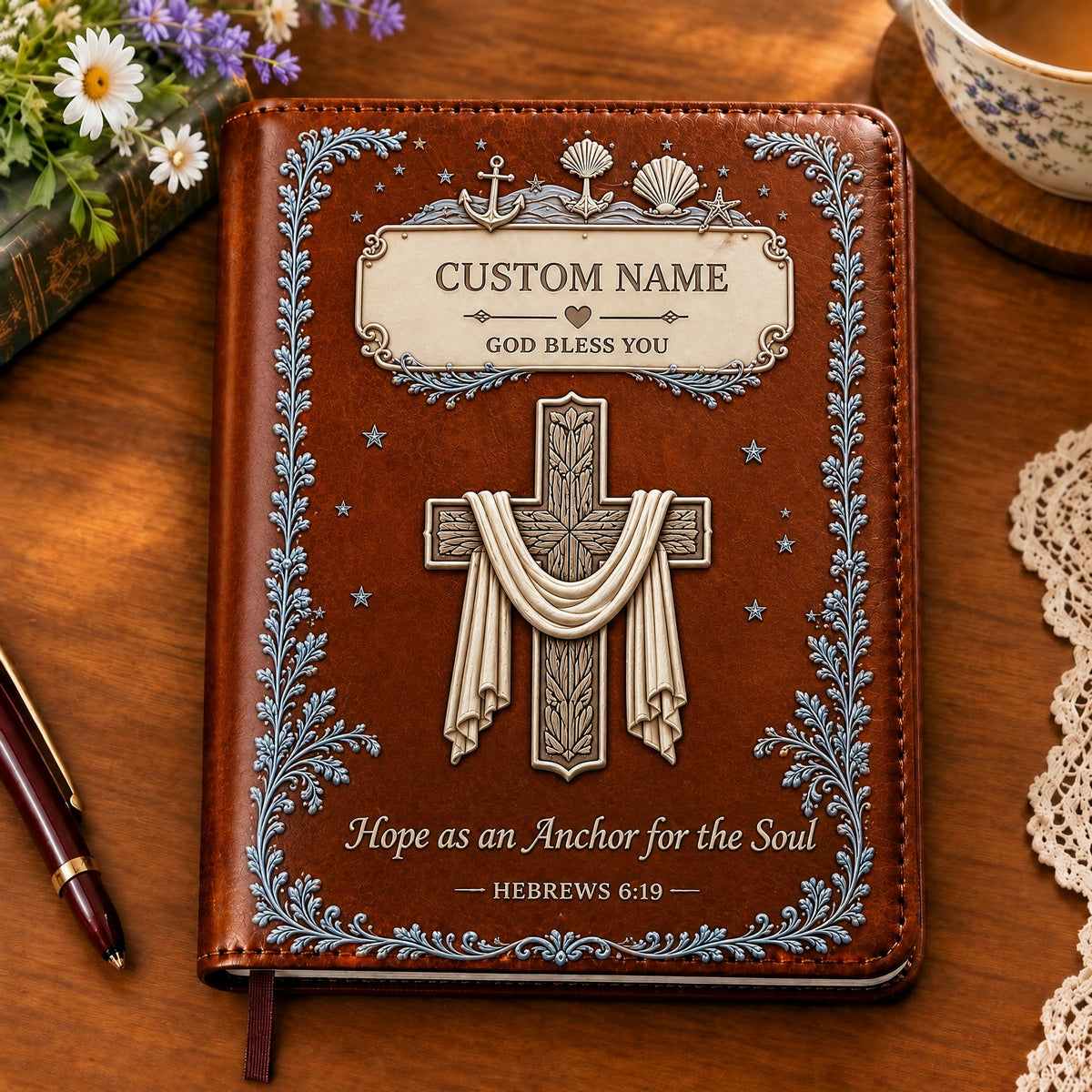 ✝️ Faith Over Fear Personalized Prayer Journal | Your Name, Your Faith, Your Story