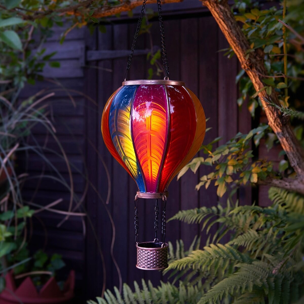 🎁 Free Shipping 🔥Solar Cool Flame XL Hanging Rainbow Balloon Lantern