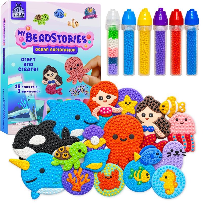 ✨ My BeadStories Craft Kit – Bead Painting, Storytelling & Screen-Free Fun