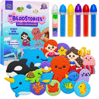✨ My BeadStories Craft Kit – Bead Painting, Storytelling & Screen-Free Fun