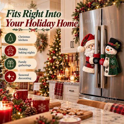 🎄 Christmas Handle Huggers – Festive Character Décor Set of 2